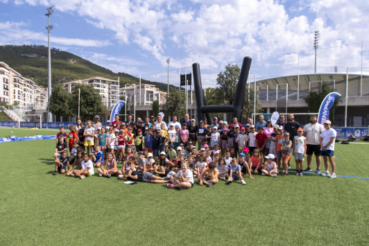 Village rugby à Léo Lagrange en août