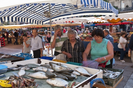 Toulon - Cour Lafayette marché aux poissons