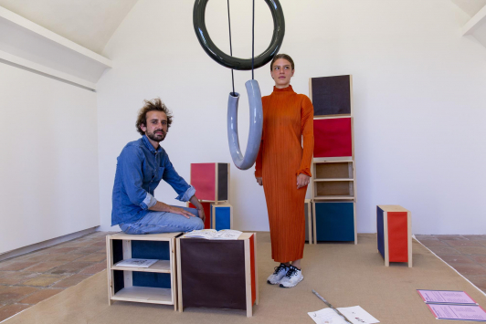 Exposition Manufacto  2021 à la villa Noailles, Marie et Alexandre, scénographes de l'exposition