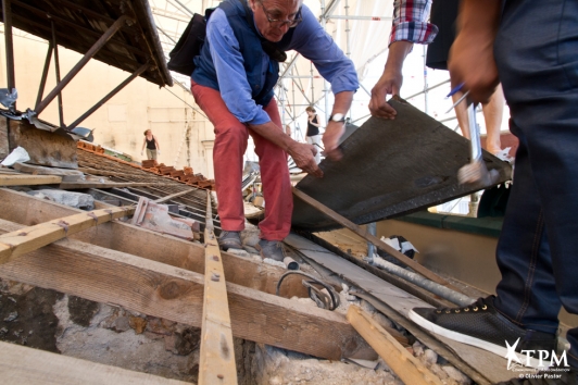 Visite avec l'architecte des Batiments de France, juin 2015