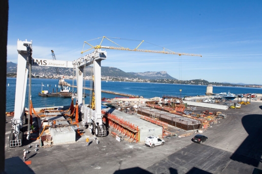 Le chantier IMS sur le PAM de Saint-Mandrier