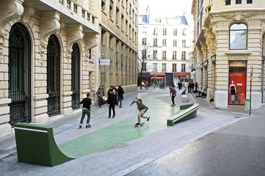 Skatepark, rue Cladel, Paris © Constructo 2012