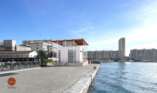 Nouvelle capitainerie Toulon La Seyne - Brégaillon, projet des architectes Poiesis