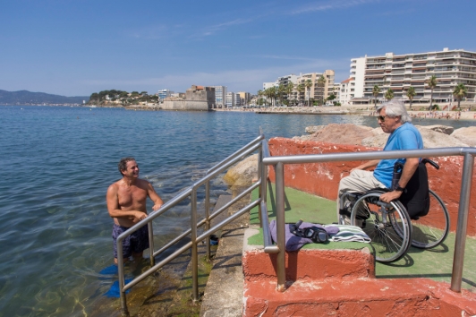  PMR Accès plages du Mourillon à Toulon