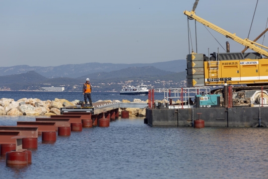 Travaux d'optimisation Port du Brusc