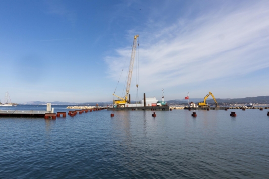 Travaux d'optimisation Port du Brusc