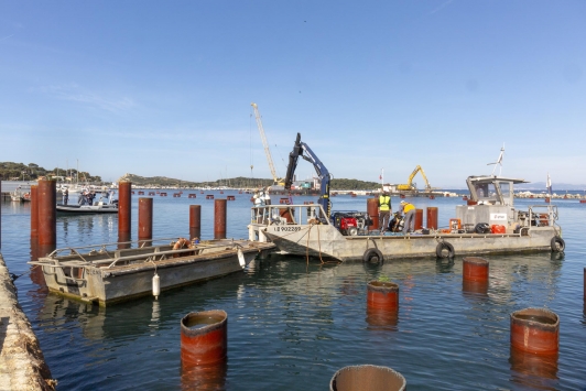 Travaux d'optimisation Port du Brusc