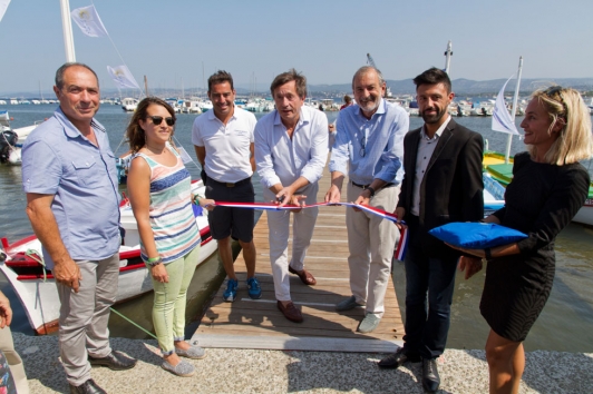 Inauguration panne brise-clapot port du brusc