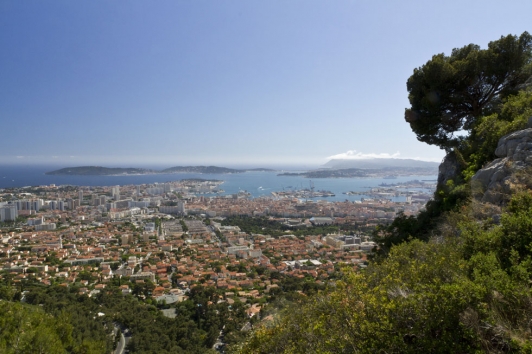 Rade de Toulon - Vue du Faron