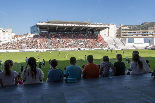 Entrainement des Springboks à Mayol