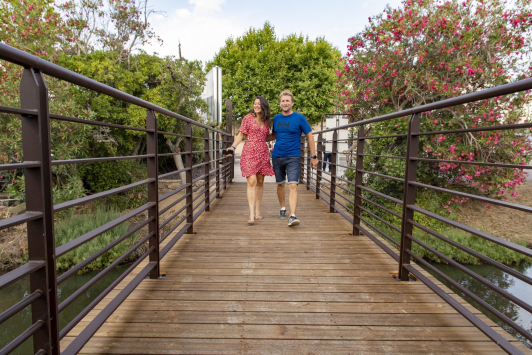 Passerelle - Voie douce - salin des Pesquiers