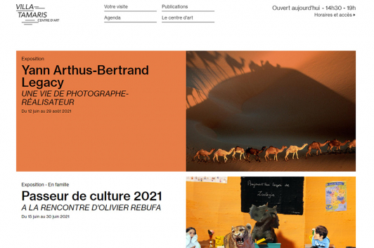 Webdesign du site de la Villa Tamaris