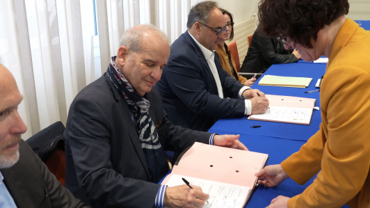 Signature convention partenariale - Bourse d'échanges aux logements TPM