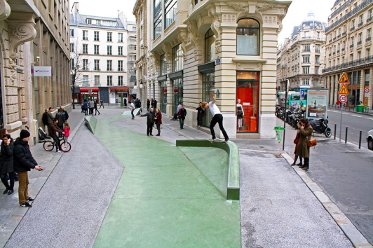 Skatepark, rue Cladel, Paris © Constructo 2012