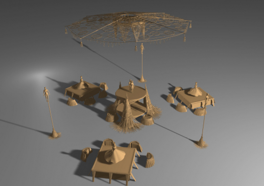 Maquette de la scénographie © Thierry Pierras