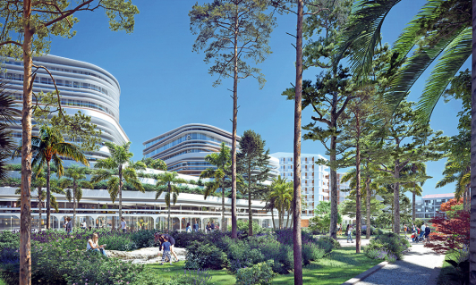 Le parc, poumon vert ouvert sur la mer © Snøhetta---Corinne-Vezzoni-&-Associés-–-HYL-–-Aesthetica-Studio