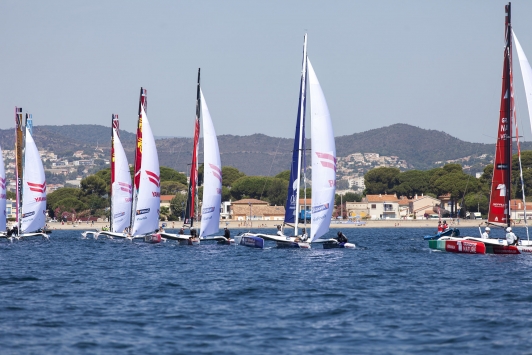 Départ de course plage de l'Aygade