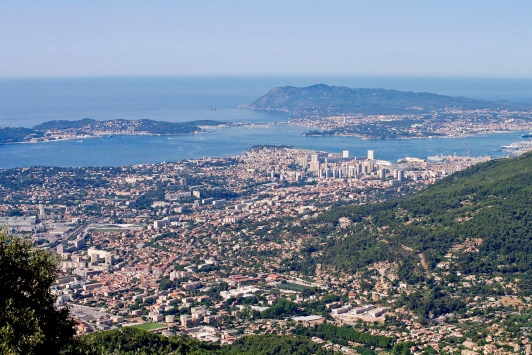 L'agglomération vue du Coudon