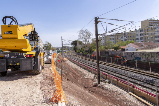Travaux halte ferroviaire Toulon - Ste Musse