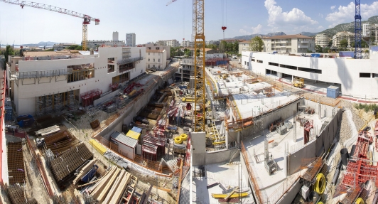 Vue générale du chantier - point travaux fin août 2018
