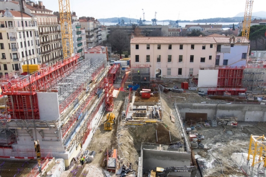 Vue d'ensemble du chantier