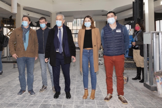 Visite du chantier des Halles 