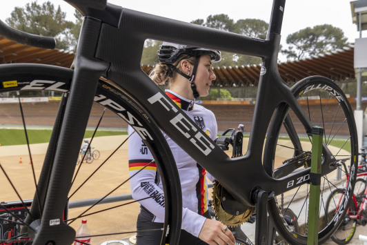 Entrainement de l'Equipe d'Allemagne - vélodrome TPM de Hyères