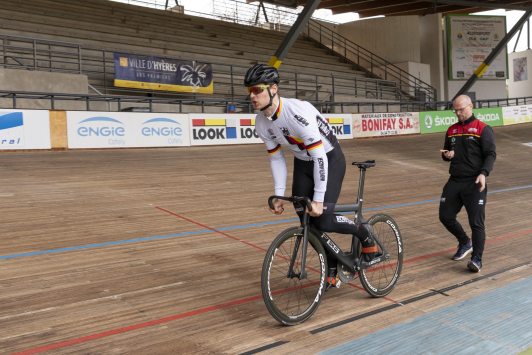 Entrainement de l'Equipe d'Allemagne - vélodrome TPM de Hyères