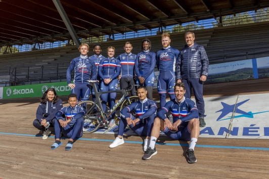 Equipe de France - Entrainement vélodrome TPM à Hyères