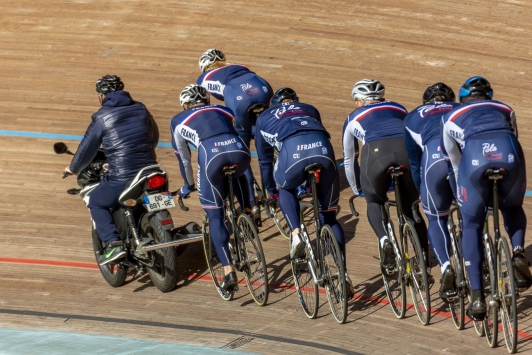 Equipe de France - Entrainement vélodrome TPM à Hyères