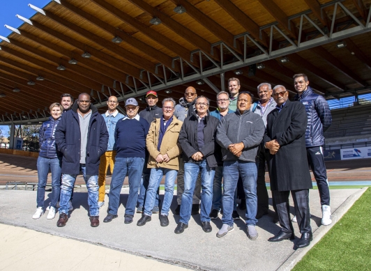 Visite Vélodrome TPM - Présidents Ligues régionales d’Outre-mer  