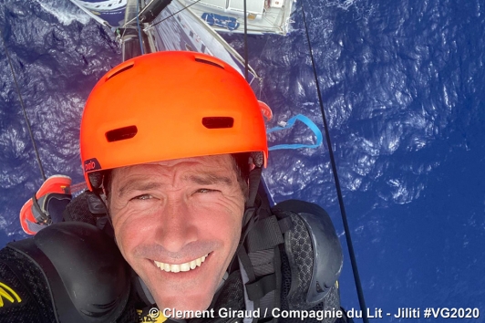 Ascension en haut du mât de 30m - Clément Giraud