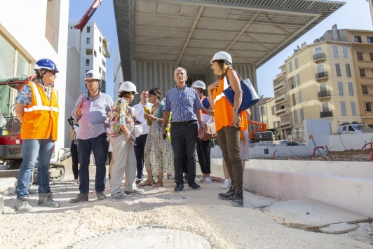 Visite du chantier Chalucet - quartier de la Connaissance et de la Créativité