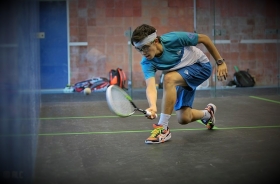 Victor Crouin, athlète de haut niveau en squash