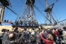 Accostage de l'Hermione quai de la Corse