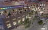 Perspective du projet : vue aérienne des Halles