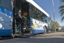 Bus avec marche pour handicapé