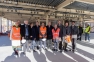 Visite du chantier Chalucet par les équipes Camondo, la villa Noailles, Hubert Falco et Jacques Bianchi