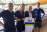 Mathilde Gros et Jean-Pierre Giran au Vélodrome TPM