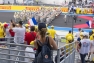 La Marseillaise jouée par la Musique de la Légion étrangère et reprise par les spectacteurs dans les tribunes 