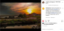 Concours Instagram 1ère place Geneviève Canales "Un ciel flamboyant comme un feu de cheminée au-dessus du Salin des Pesquiers"