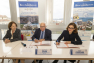 De gauche à droite : Josée MASSI, vice-présidente de TPM, Jean-Pierre GIRAN, président de la Métropole TPM, et Sylvie CORRÉARD, Directrice générale Les Arts Décoratifs